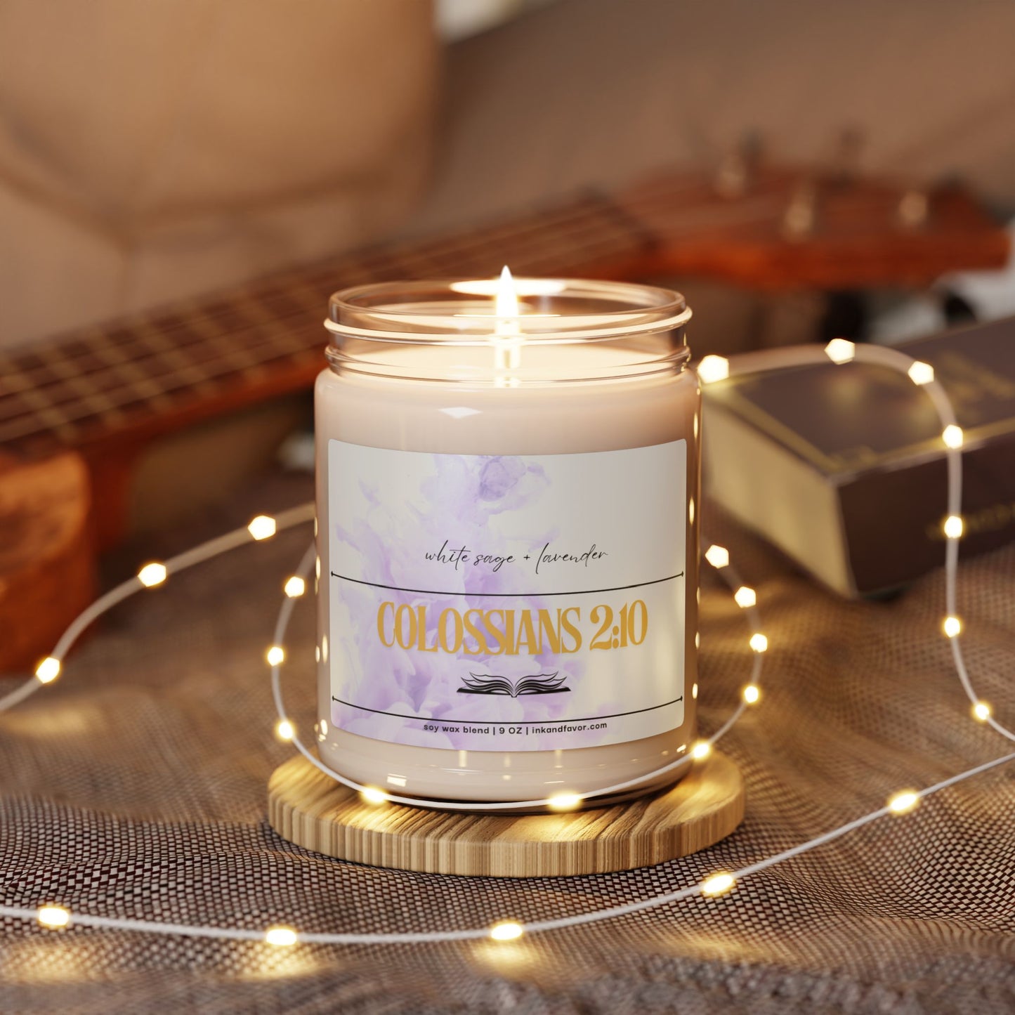 Ink and Favor Scented Soy Candle, 9oz